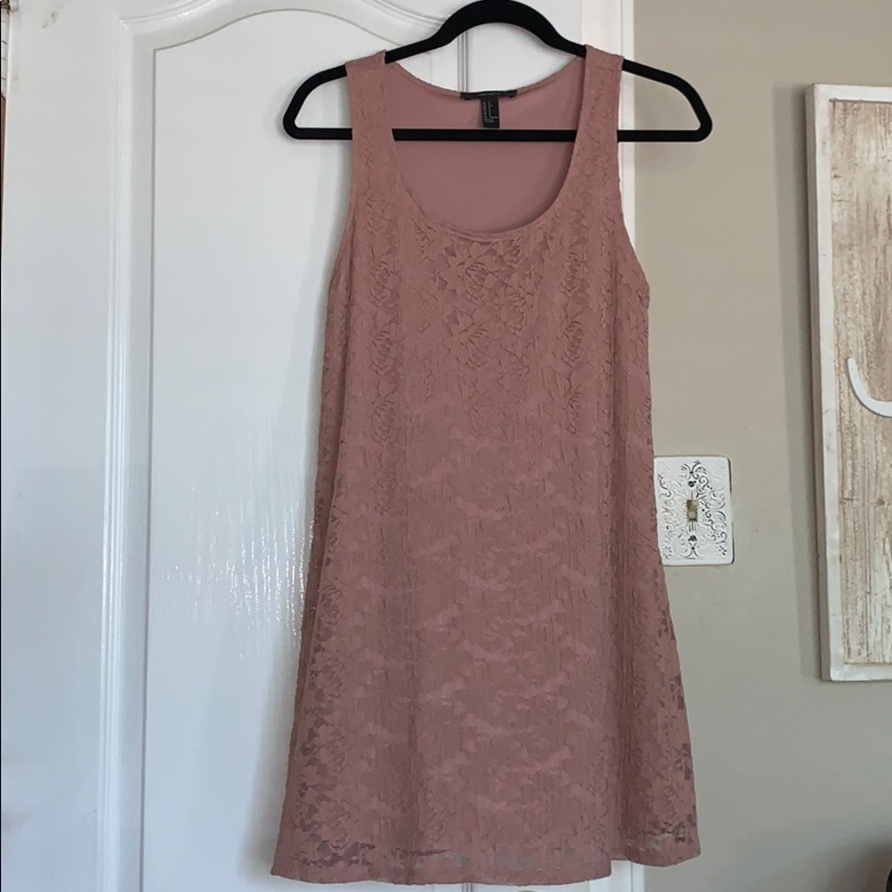 pink floral dress